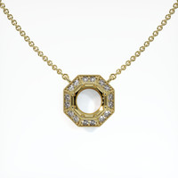 14K Yellow Gold Antique Style Necklace Setting Video