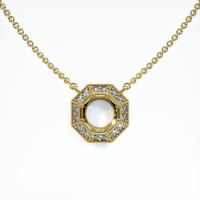 18K Yellow Gold Antique Style Necklace Setting Video