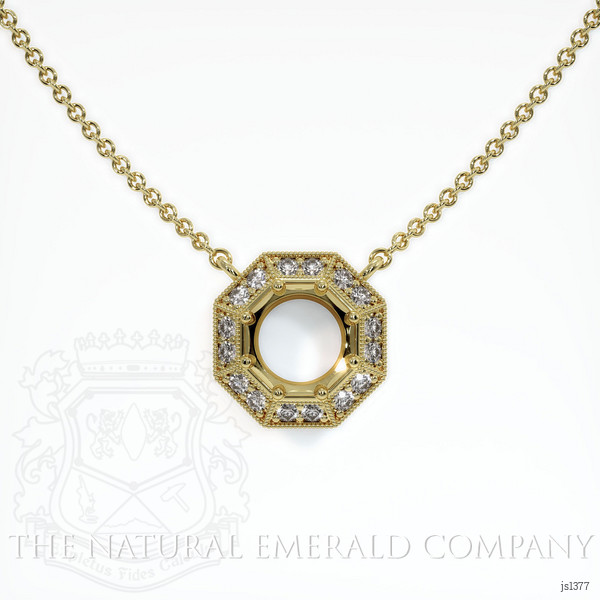 Emerald Necklace 0.77 Ct. 18K Yellow Gold