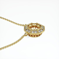 18K Yellow Gold Antique Style Necklace Setting Image