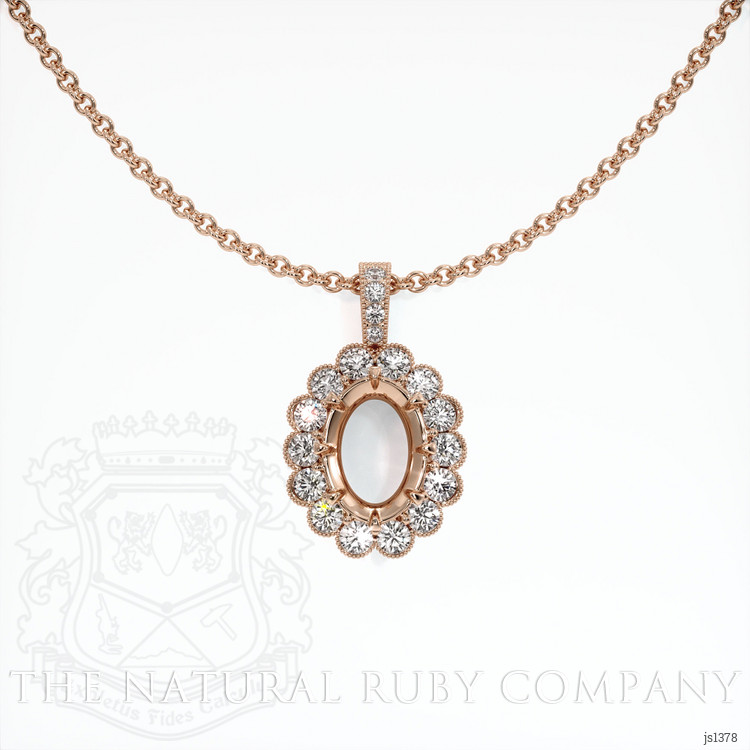14K Rose Gold Antique Style Pendant Setting