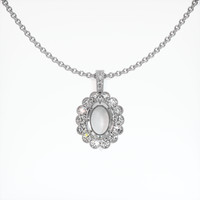 18K White Gold Antique Style Pendant Setting Video
