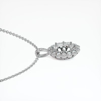 18K White Gold Antique Style Pendant Setting Image