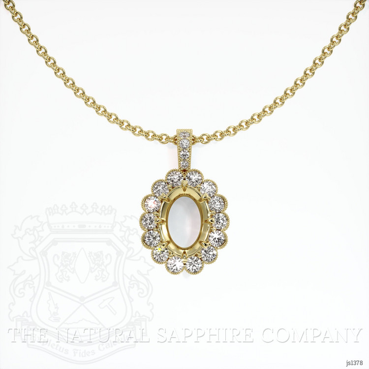 10K Yellow Gold Antique Style Pendant Setting