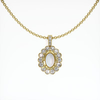 14K Yellow Gold Antique Style Pendant Setting Video