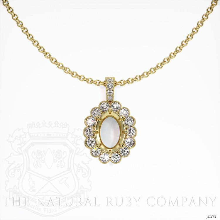 18K Yellow Gold Antique Style Pendant Setting