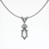 10K White Gold Accent Stones Pendant Setting Video