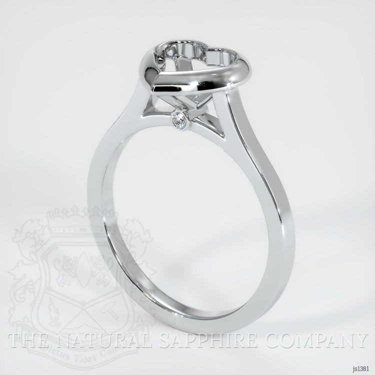 Platinum 950 Accent Stones Ring Setting