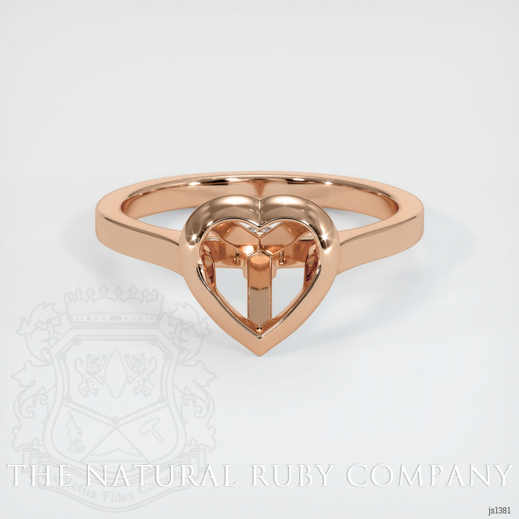 18K Rose Gold Accent Stones Ring Setting