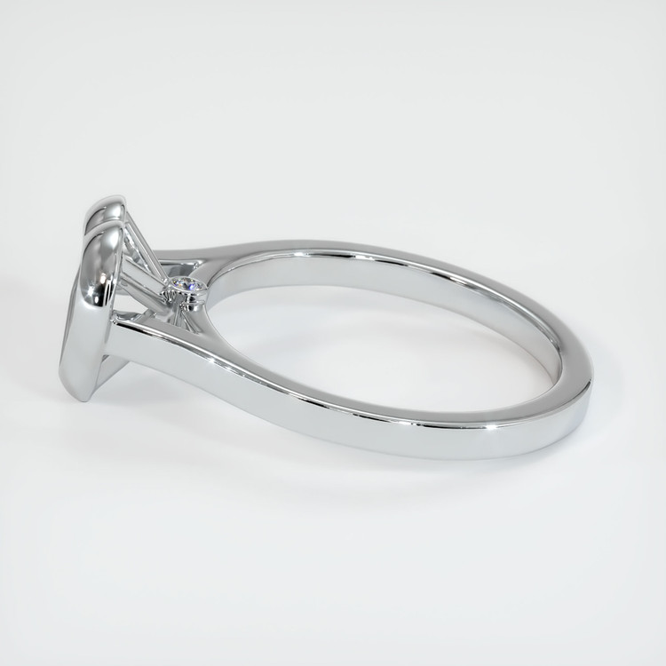 14K White Gold Accent Stones Ring Setting