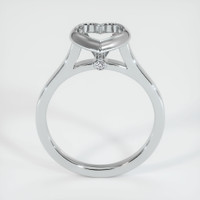 14K White Gold Accent Stones Ring Setting Image