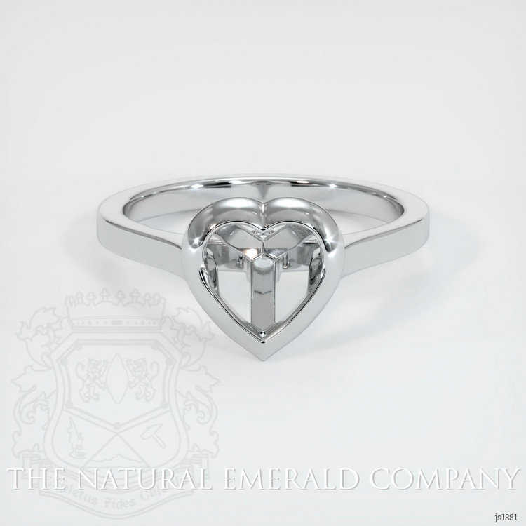 18K White Gold Accent Stones Ring Setting