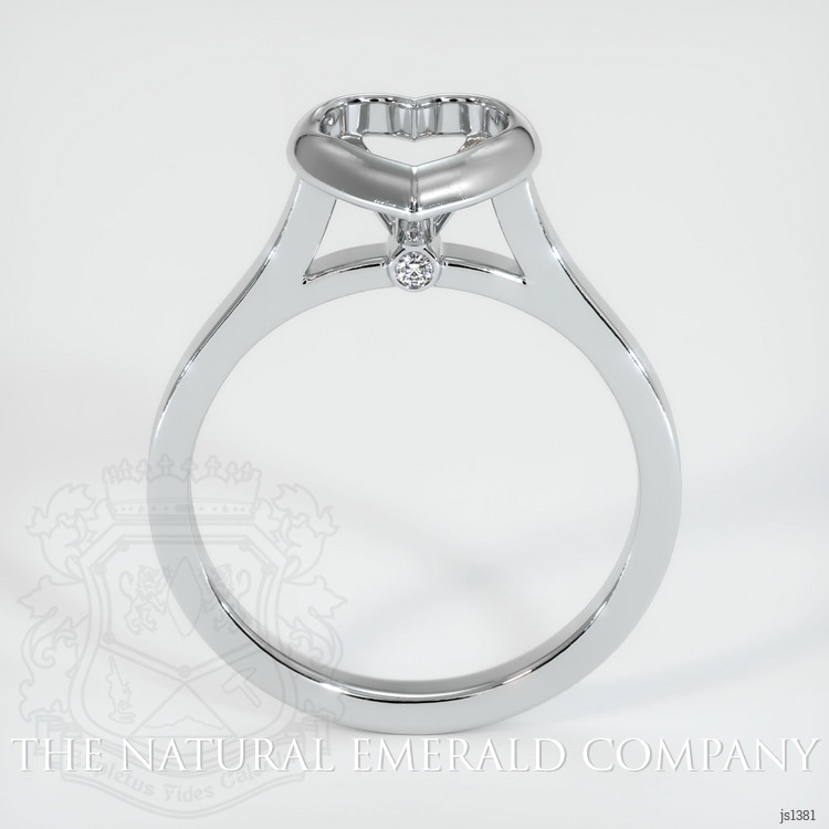 18K White Gold Accent Stones Ring Setting