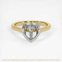 18K White & Yellow Accent Stones Ring Setting Video