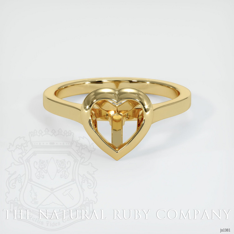 14K Yellow Gold Accent Stones Ring Setting