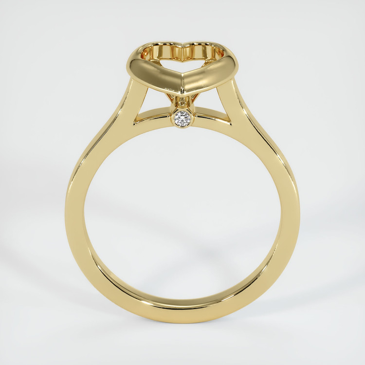 14K Yellow Gold Accent Stones Ring Setting