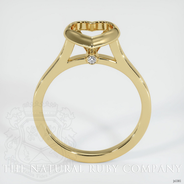 14K Yellow Gold Accent Stones Ring Setting