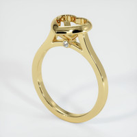 Bezel Emerald Ring 1.97 Ct., 18K Yellow Gold Combination Setting