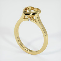 18K Yellow Gold Accent Stones Ring Setting Video