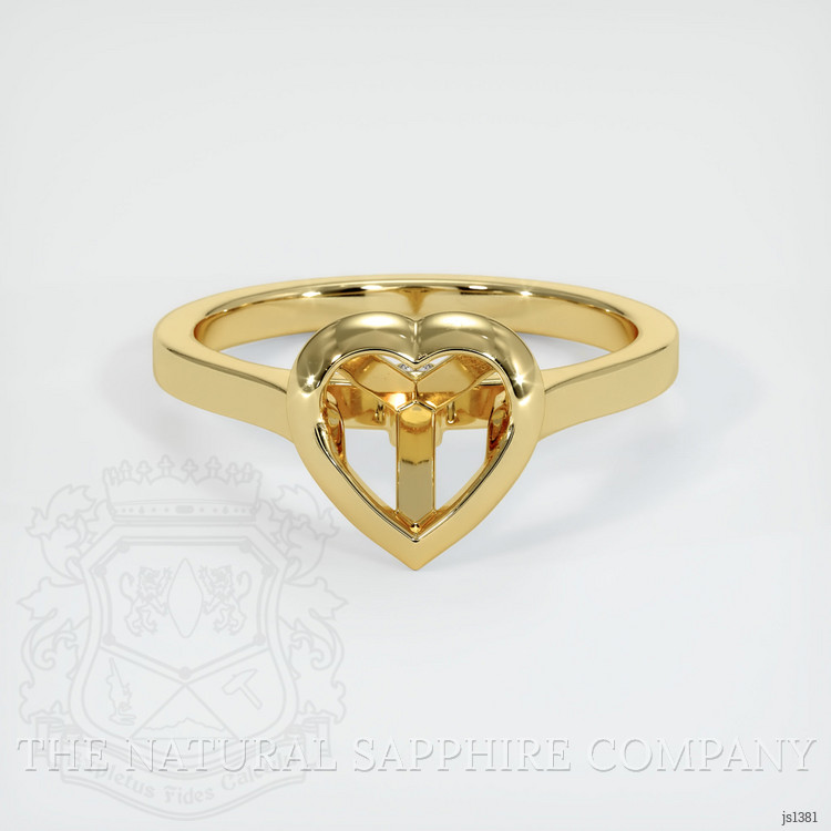 18K Yellow Gold Accent Stones Ring Setting