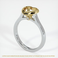 14K Yellow & White Accent Stones Ring Setting Video