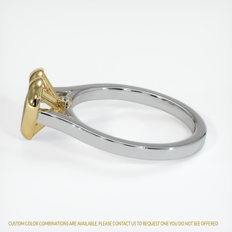 14K Yellow & White Accent Stones Ring Setting