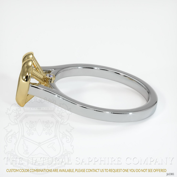 14K Yellow & White Accent Stones Ring Setting