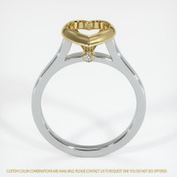 14K Yellow & White Accent Stones Ring Setting Image