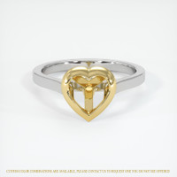 18K Yellow & White Accent Stones Ring Setting Video