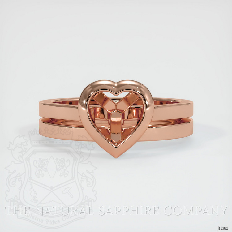14K Rose Gold Accent Stones Ring Setting