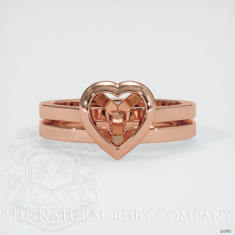14K Rose Gold Accent Stones Ring Setting