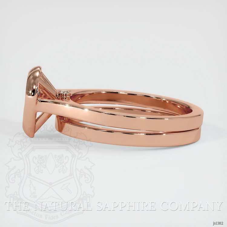 14K Rose Gold Accent Stones Ring Setting