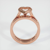 14K Rose Gold Accent Stones Ring Setting Image