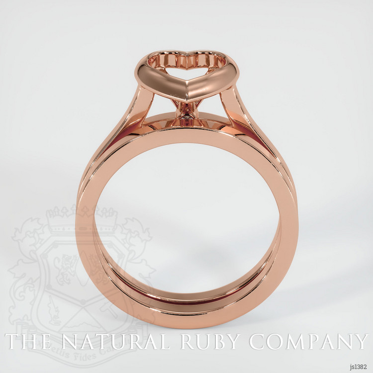 14K Rose Gold Accent Stones Ring Setting