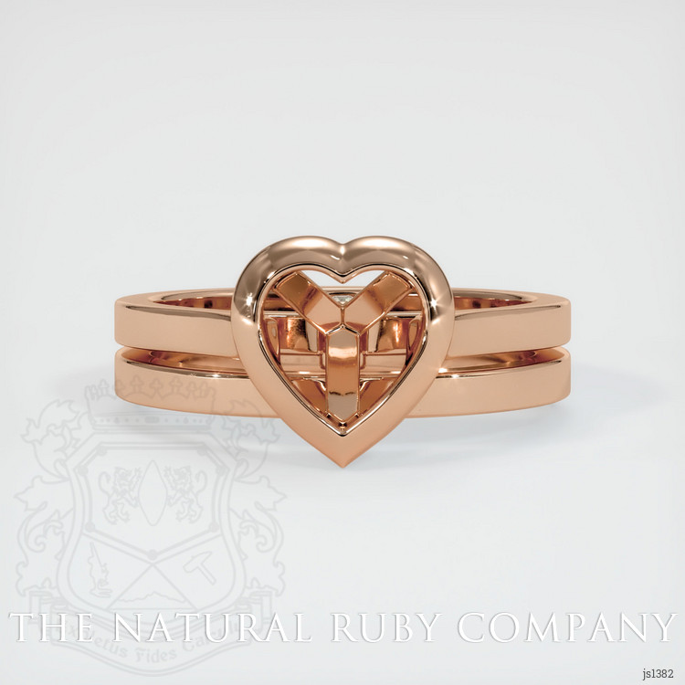 18K Rose Gold Accent Stones Ring Setting