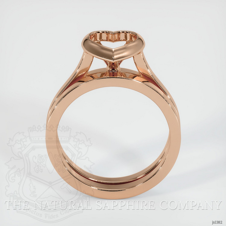 18K Rose Gold Accent Stones Ring Setting
