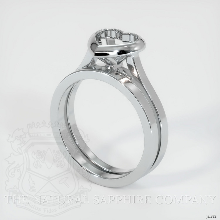 10K White Gold Accent Stones Ring Setting