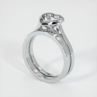14K White Gold Accent Stones Ring Setting Video