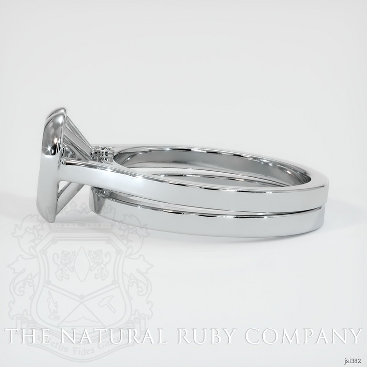 14K White Gold Accent Stones Ring Setting