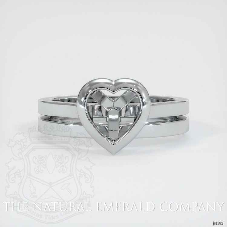 18K White Gold Accent Stones Ring Setting