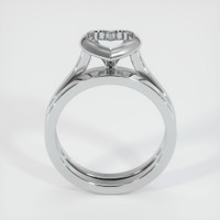 18K White Gold Accent Stones Ring Setting Image