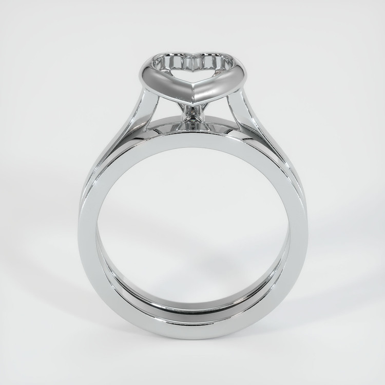 18K White Gold Accent Stones Ring Setting