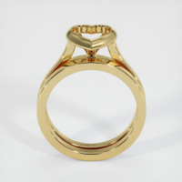 10K Yellow Gold Accent Stones Ring Setting Image