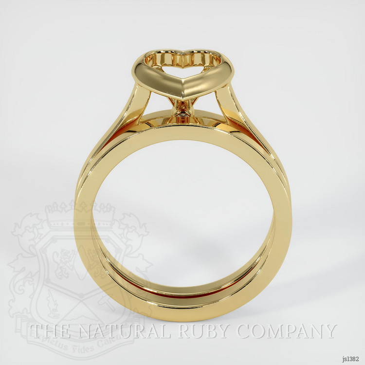 10K Yellow Gold Accent Stones Ring Setting