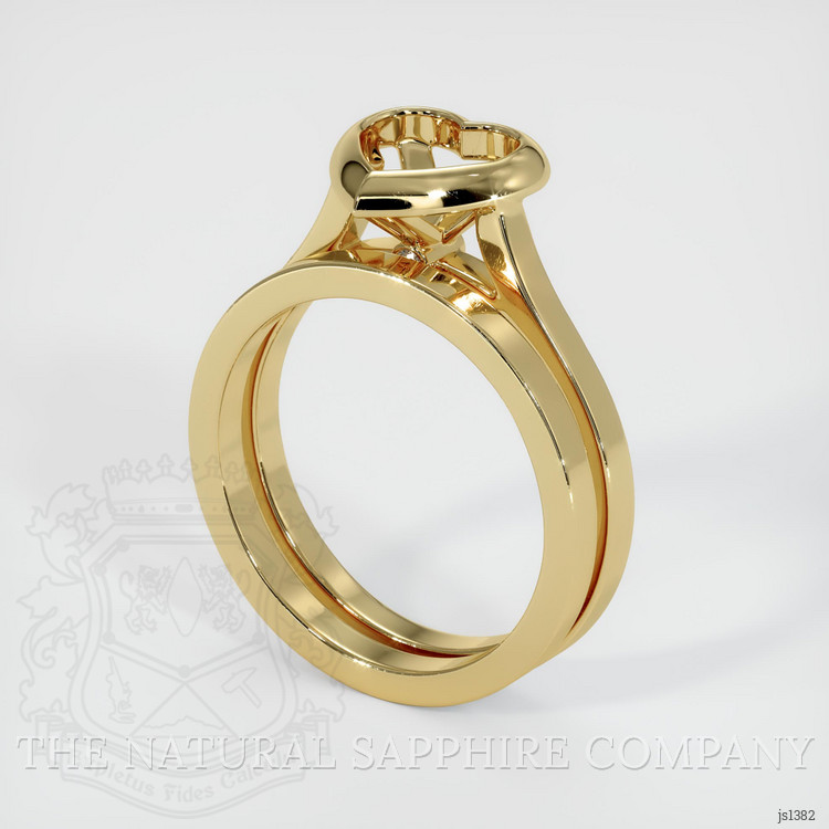 14K Yellow Gold Accent Stones Ring Setting