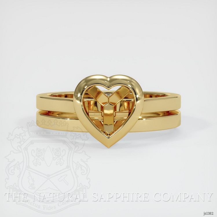 14K Yellow Gold Accent Stones Ring Setting