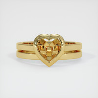 18K Yellow Gold Accent Stones Ring Setting Image