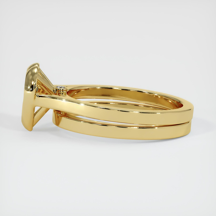 18K Yellow Gold Accent Stones Ring Setting