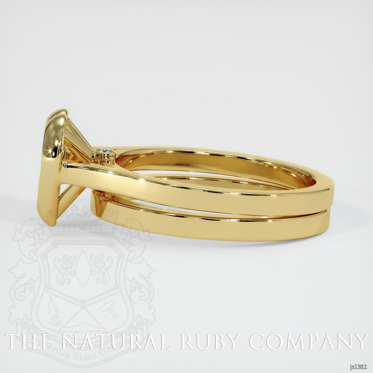 18K Yellow Gold Accent Stones Ring Setting