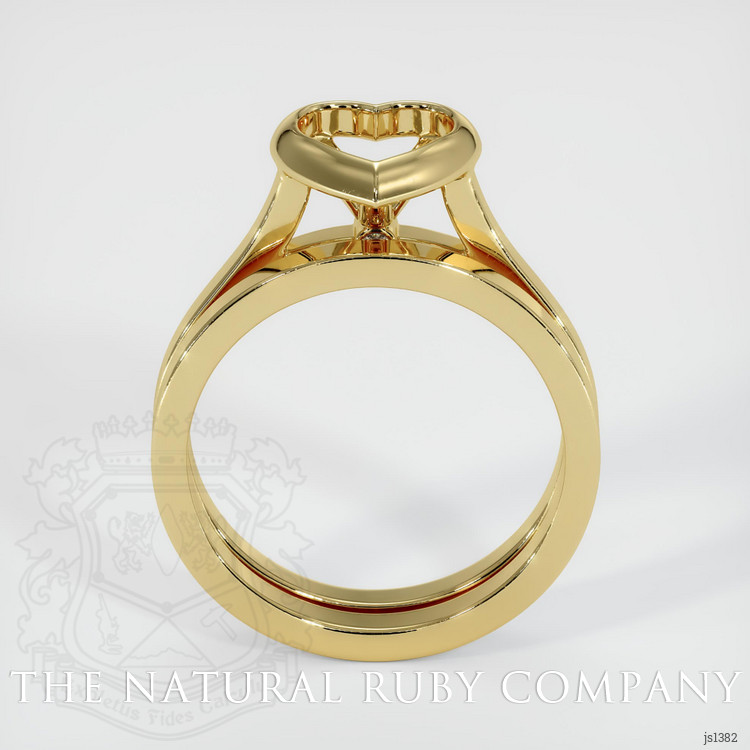 18K Yellow Gold Accent Stones Ring Setting